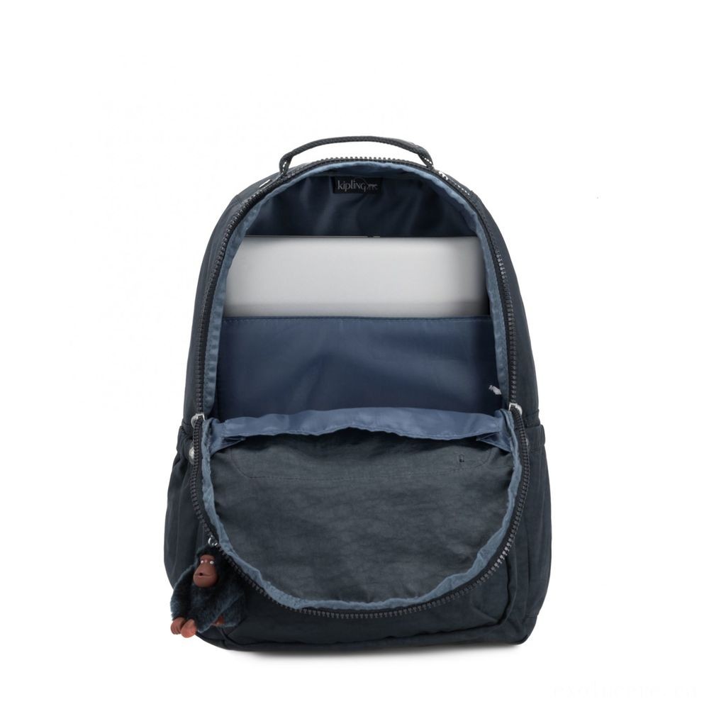 All Sales Final - Kipling SEOUL GO Huge Bag with Laptop Computer Security Real Navy. - Price Drop Party:£42[jcbag5553ba]