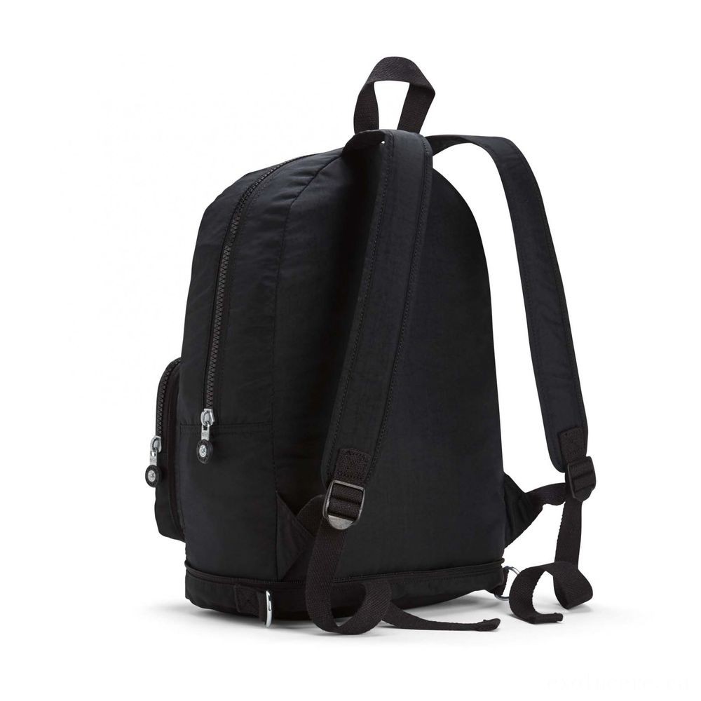 Kipling CLASSIC NIMAN LAYER 2-In-1 Convertible Crossbody Bag as well as Knapsack Lively Black.
