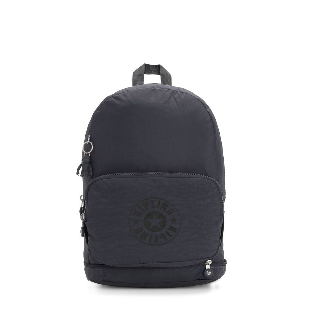 Kipling Standard NIMAN CREASE 2-In-1 Convertible Crossbody Bag as well as Backpack Night Grey Nc.