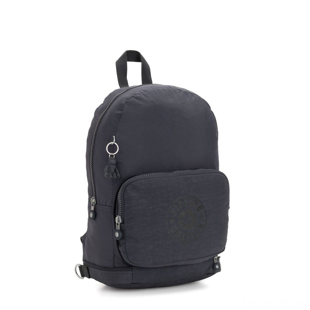Kipling CLASSIC NIMAN CREASE 2-In-1 Convertible Crossbody Bag and also Backpack Night Grey Nc.