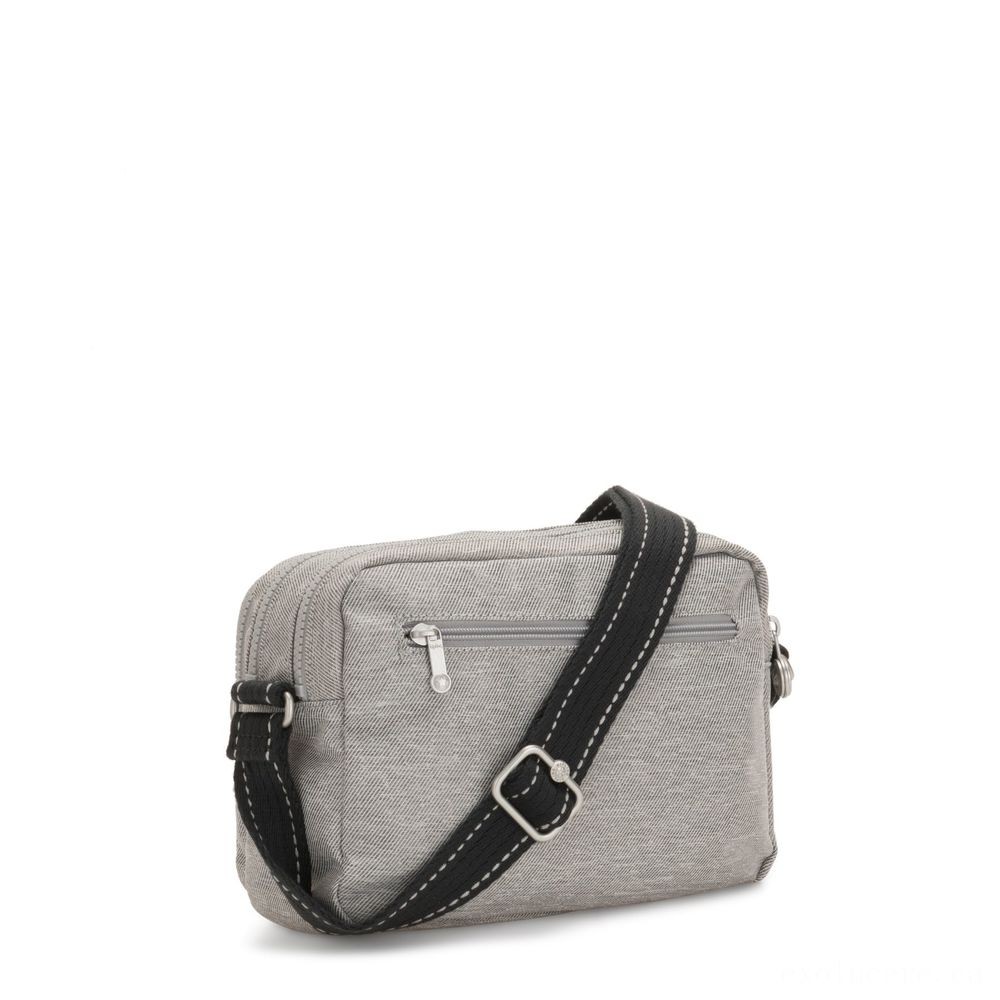 Two for One - Kipling SILEN Small Around Physical Body Shoulder Bag Chalk Grey. - Winter Wonderland Weekend Windfall:£29