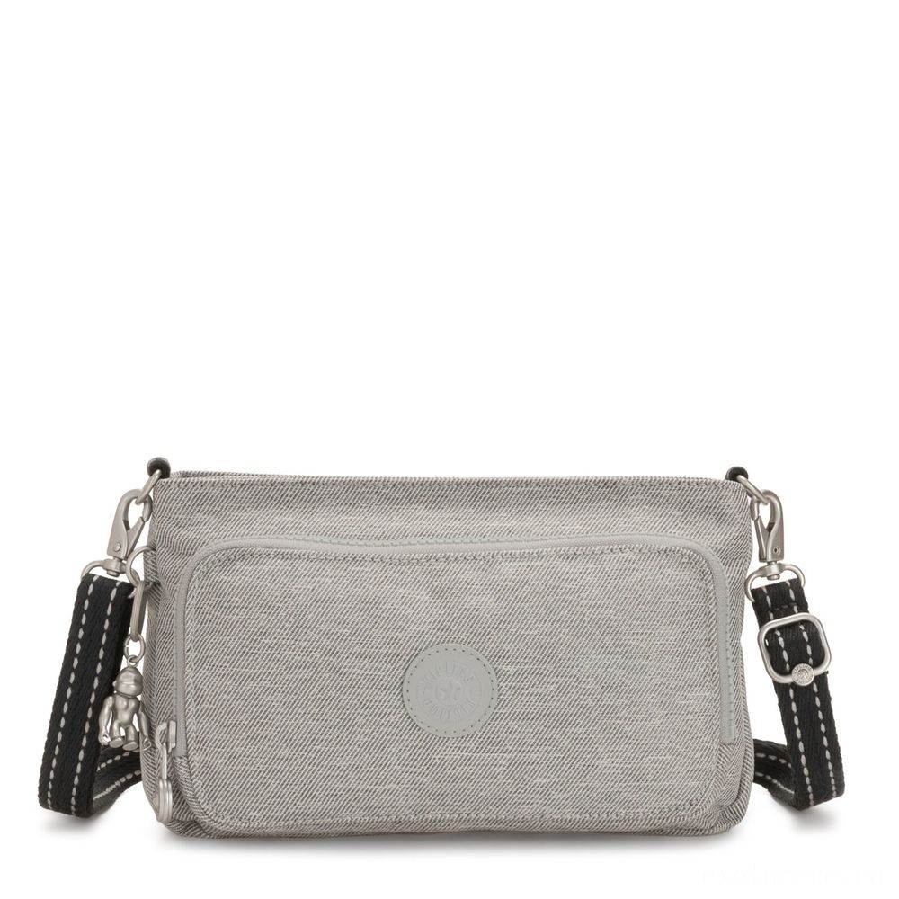 June Bridal Sale - Kipling MYRTE Small 2 in 1 Crossbody and also Pouch Chalk Grey. - Spectacular:£25
