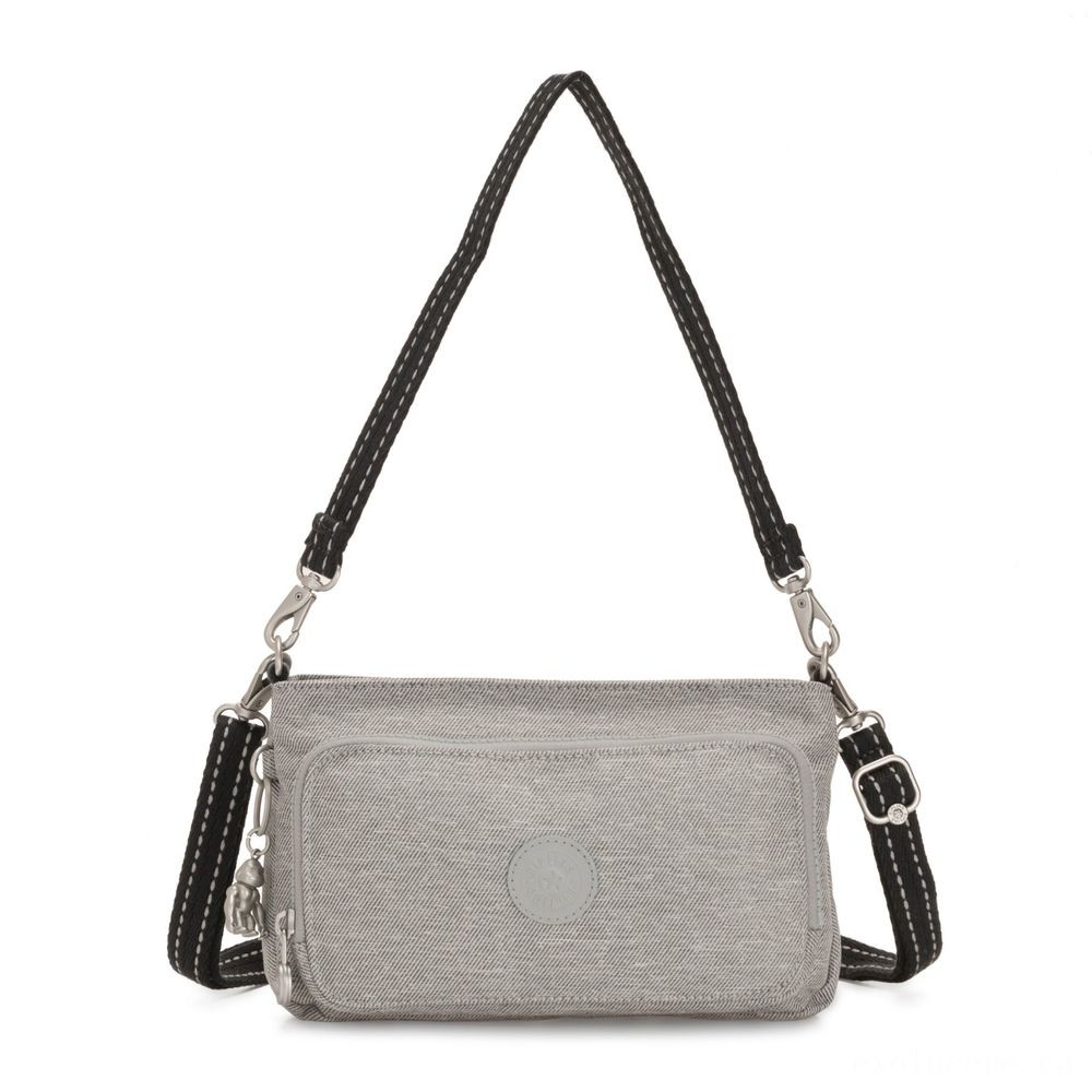Kipling MYRTE Small 2 in 1 Crossbody and also Pouch Chalk Grey.