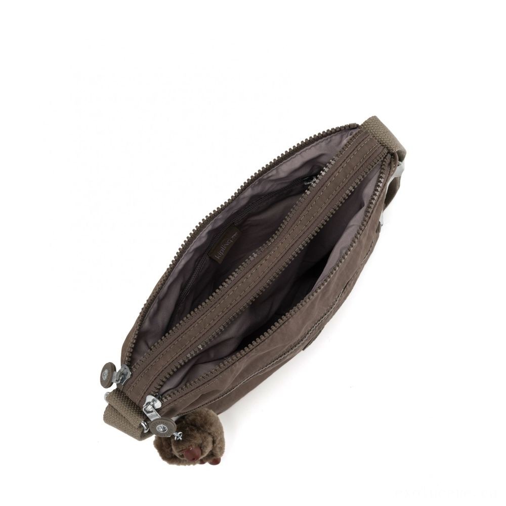 October Halloween Sale - Kipling ALVAR Tool Handbag Around Physical Body Correct Light Tan. - Steal-A-Thon:£38[cobag5566li]