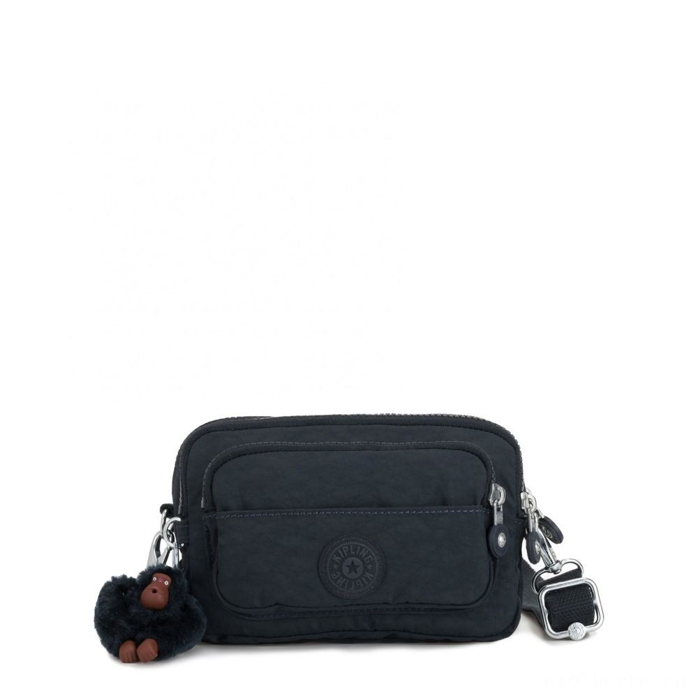 Kipling MULTIPLE Midsection Bag Convertible to Purse True Naval Force.