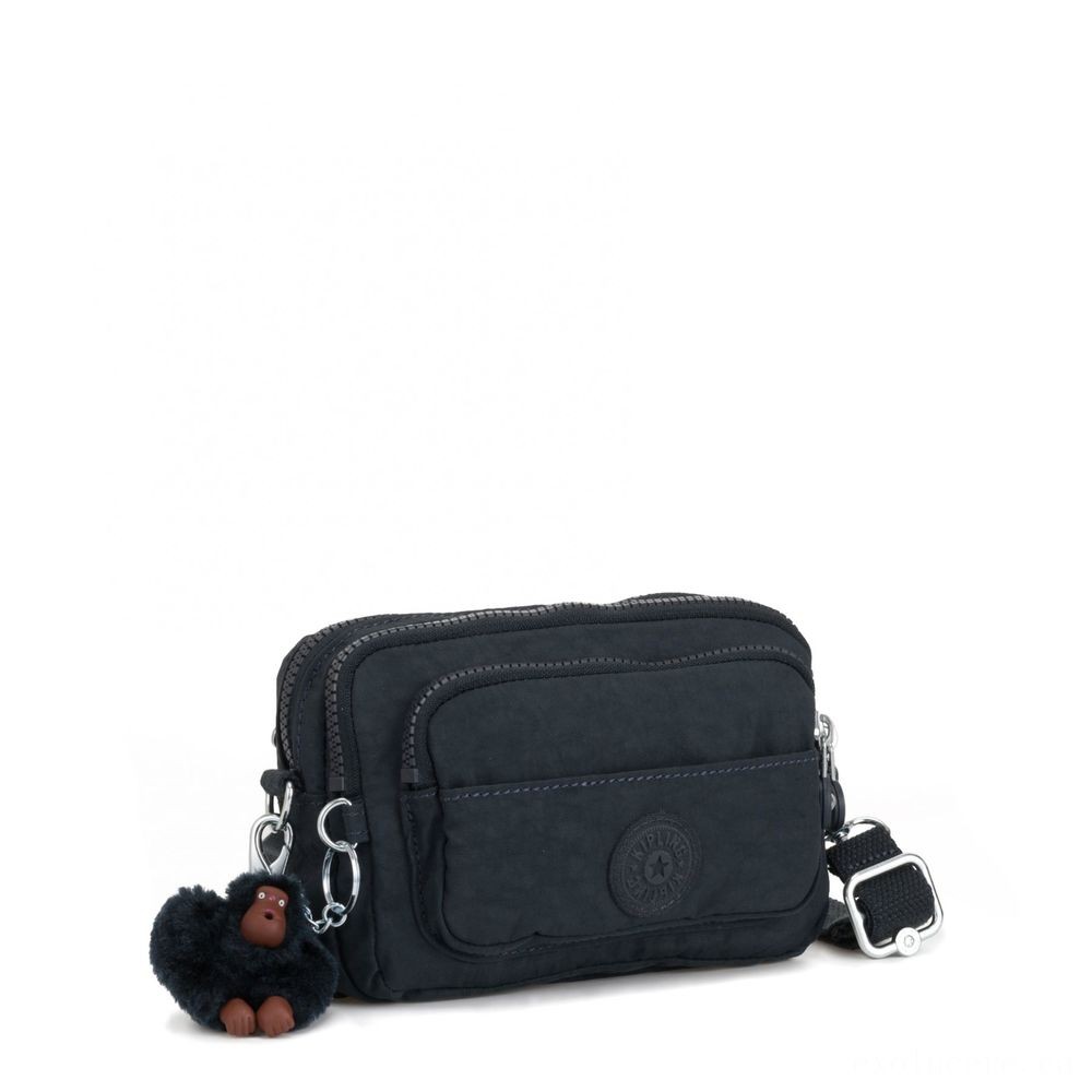 Kipling MULTIPLE Waist Bag Convertible to Purse Accurate Naval Force.