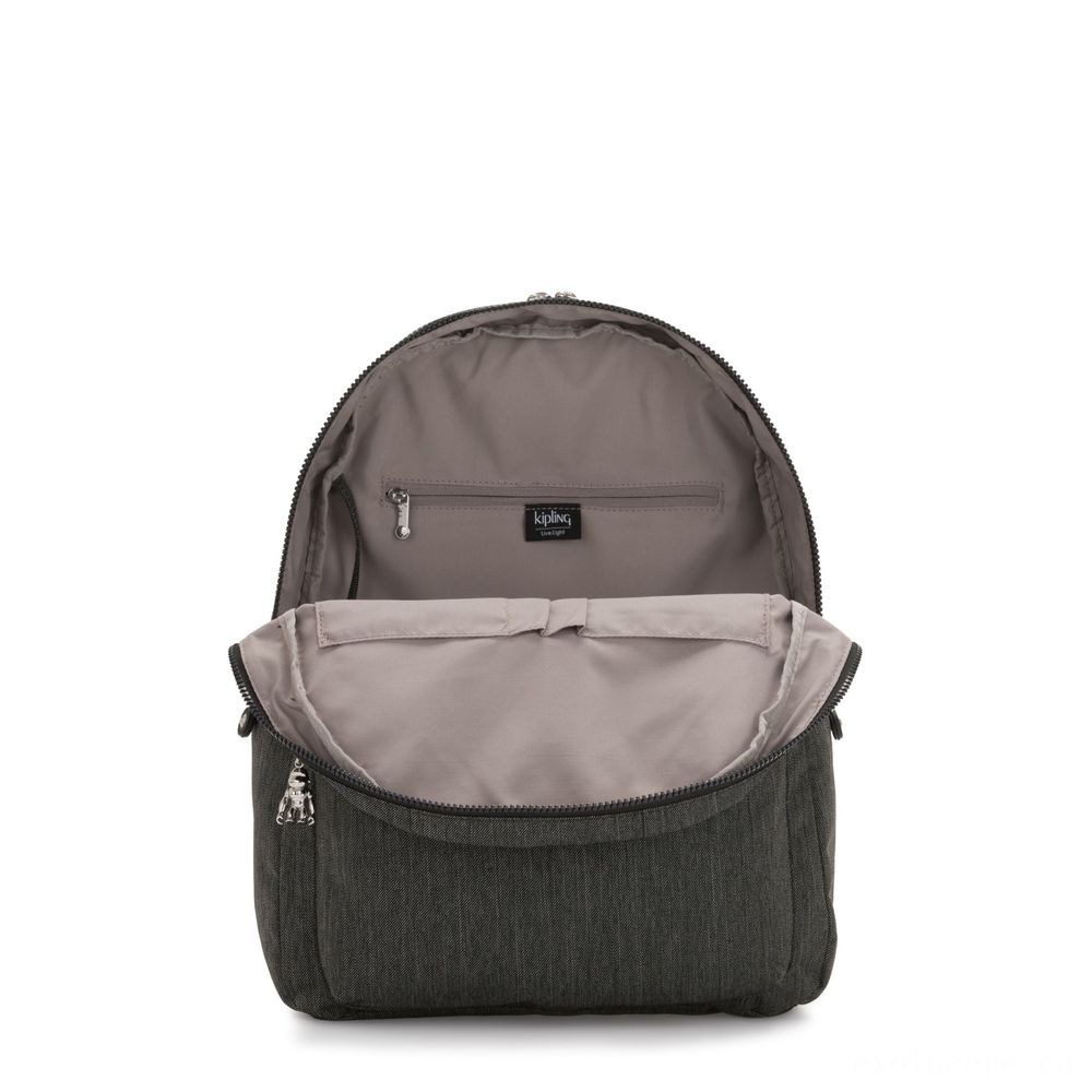 Kipling CITRINE Huge Backpack with Laptop/Tablet Compartment Black Indigo Work.