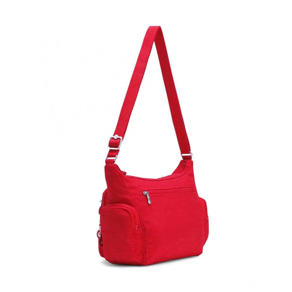 Kipling GABBIE S Crossbody Bag with Phone Chamber Lively Red.