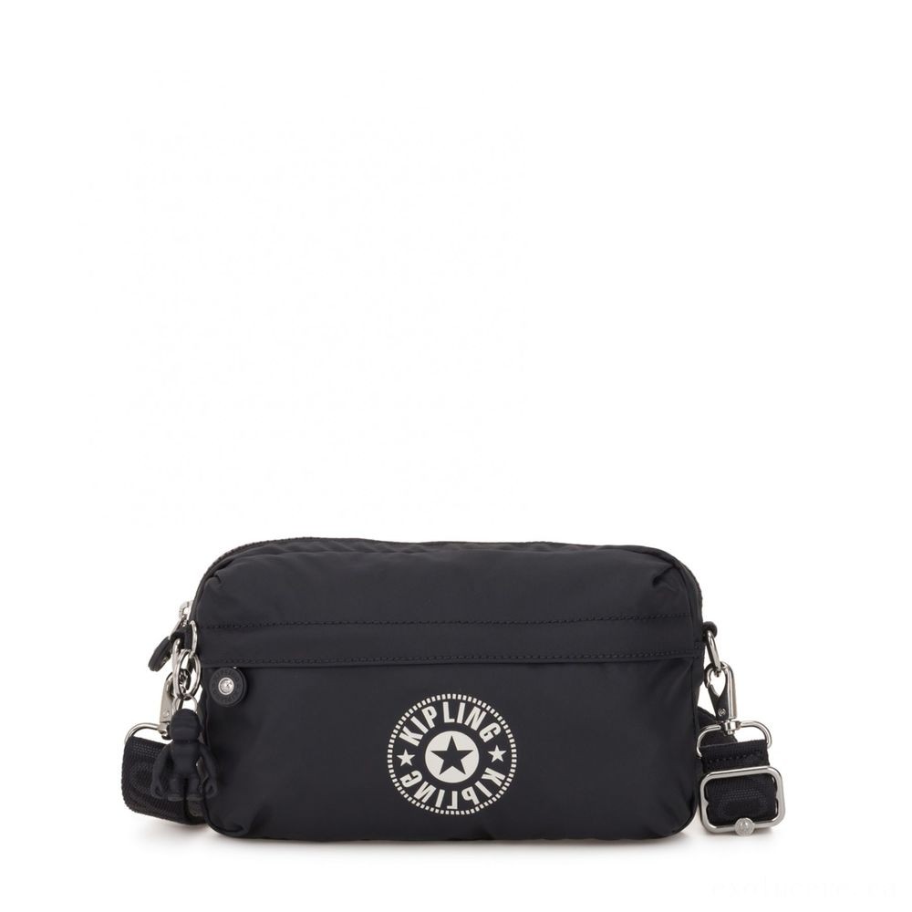 Click and Collect Sale - Kipling HALIMA Small crossbody bag convertible to bum bag Beach front Naval force. - One-Day:£18
