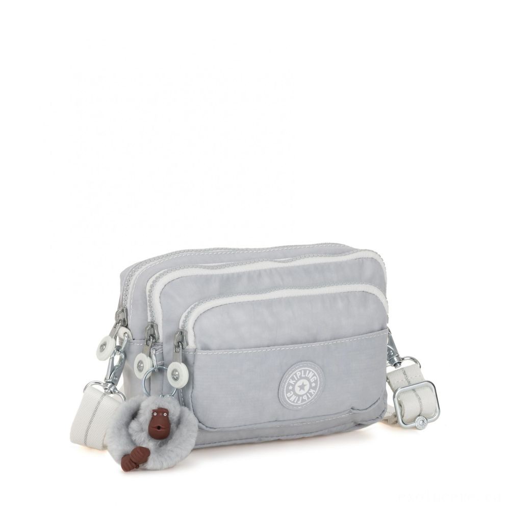 Kipling MULTIPLE Waistline Bag Convertible to Handbag Active Grey Bl.