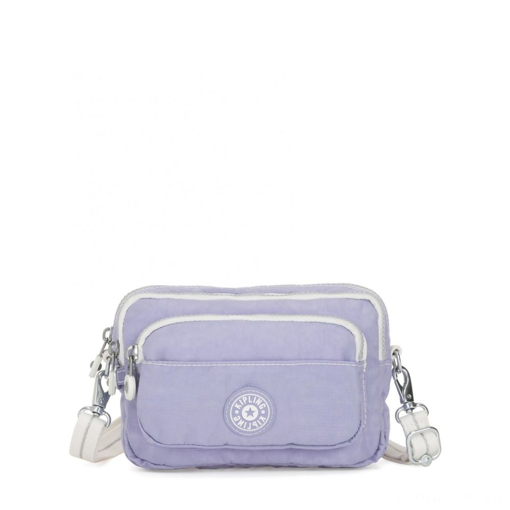 Kipling MULTIPLE Waistline Bag Convertible to Shoulder Bag Active Lavender Bl.