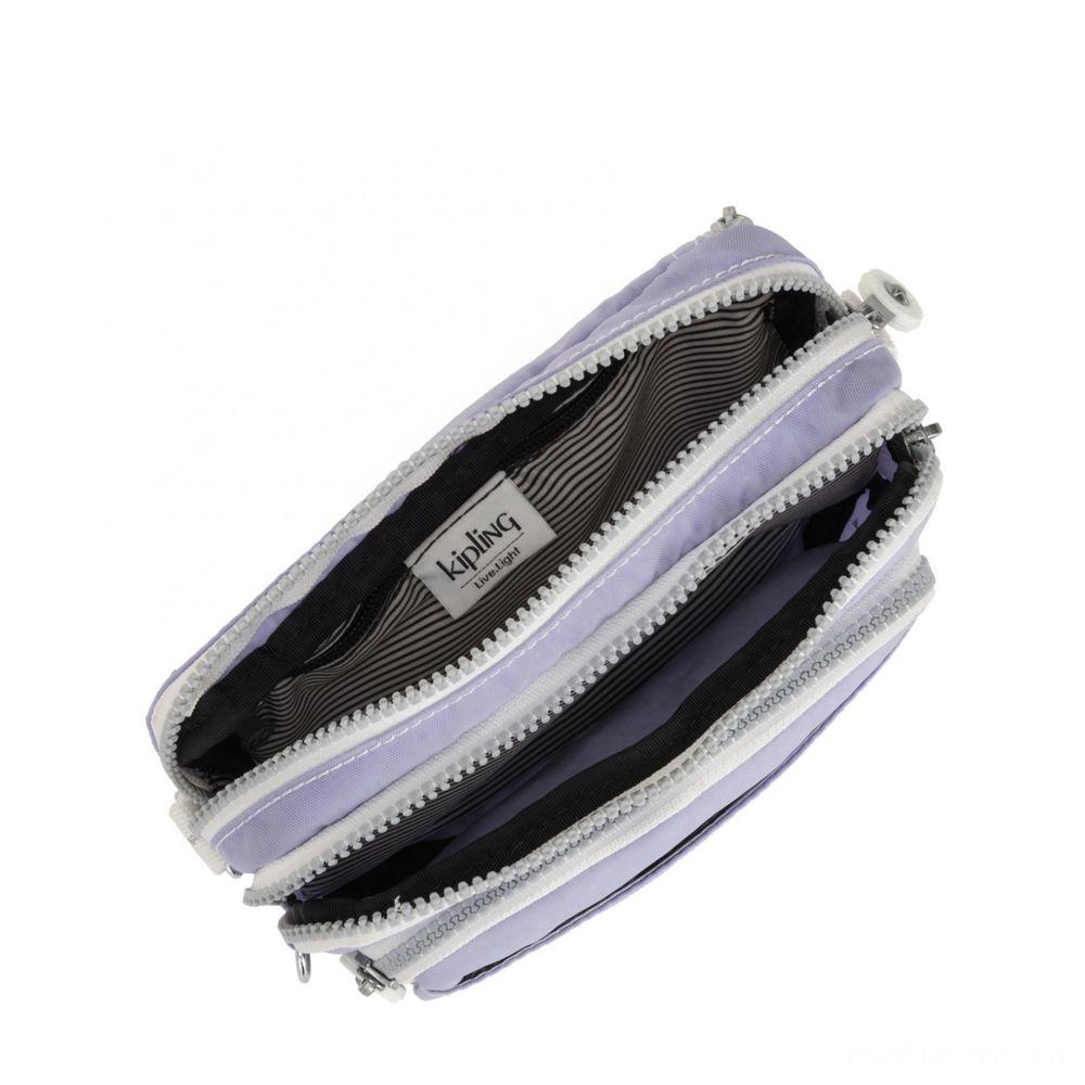 July 4th Sale - Kipling MULTIPLE Midsection Bag Convertible to Handbag Energetic Lavender Bl. - Savings Spree-Tacular:£16