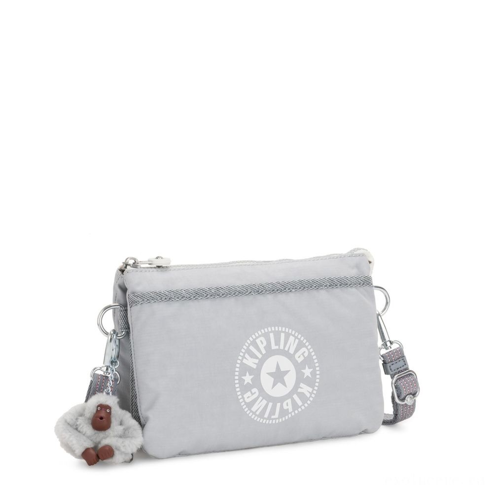 Holiday Gift Sale - Kipling RIRI Small crossbody bag exchangeable to bag Energetic Grey C. - Boxing Day Blowout:£15