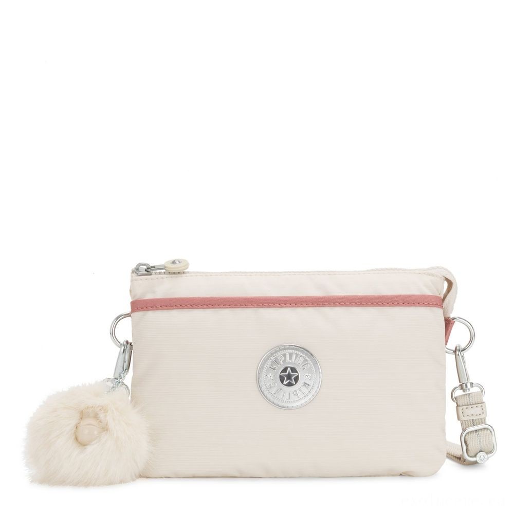 Holiday Shopping Event - Kipling RIRI Small crossbody bag convertible to pouch Dazz White C. - Father's Day Deal-O-Rama:£14