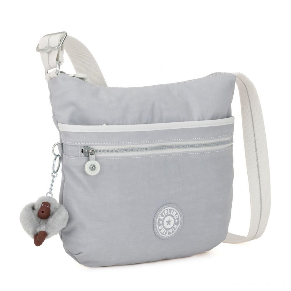 Price Drop - Kipling ARTO Shoulder Bag Throughout Physical Body Energetic Grey Bl. - Super Sale Sunday:£16[nebag5618ca]