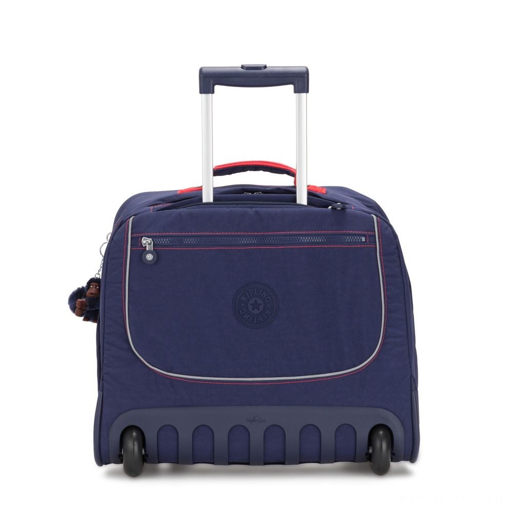 Sale - Kipling CLAS DALLIN Huge Schoolbag along with Laptop Computer Protection Sleek Blue C. - President's Day Price Drop Party:£73