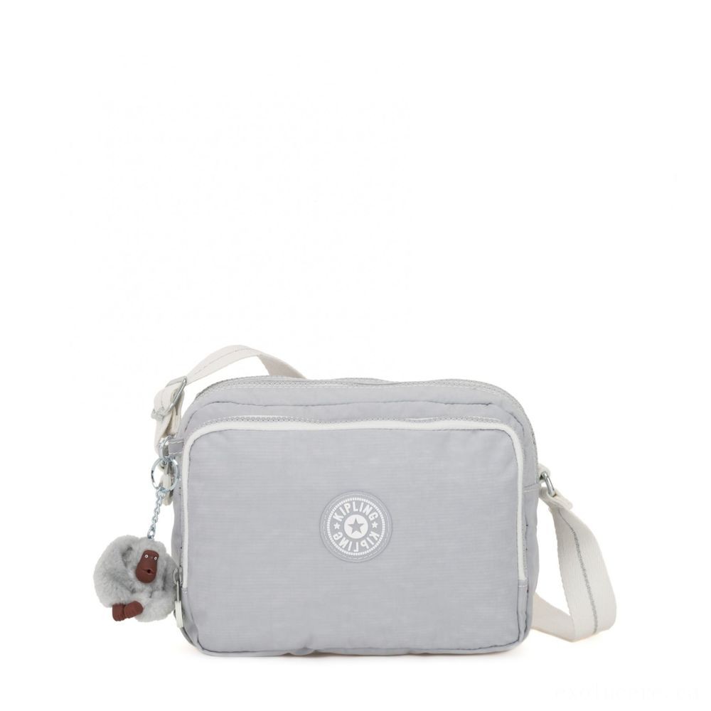 Can't Beat Our - Kipling SILEN Small Across Body Shoulder Bag Active Grey Bl. - One-Day Deal-A-Palooza:£20[hobag5624ua]