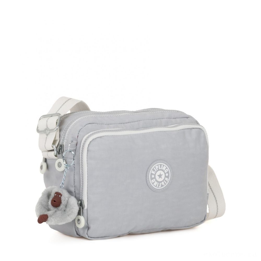 Distress Sale - Kipling SILEN Small Around Physical Body Shoulder Bag Energetic Grey Bl. - Cyber Monday Mania:£20