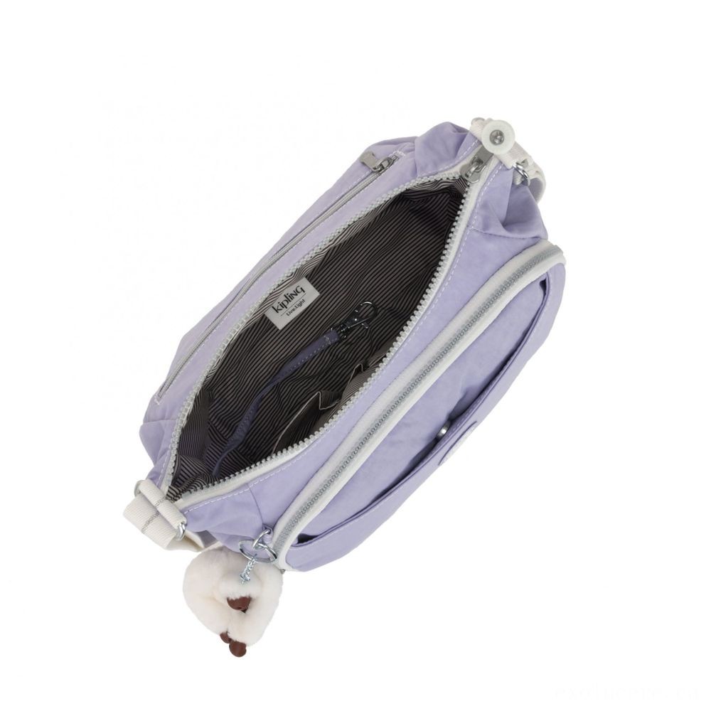 Fall Sale - Kipling CAI Handbag with Extendable Strap Active Lilac Bl. - Mid-Season:£19[sabag5628nt]