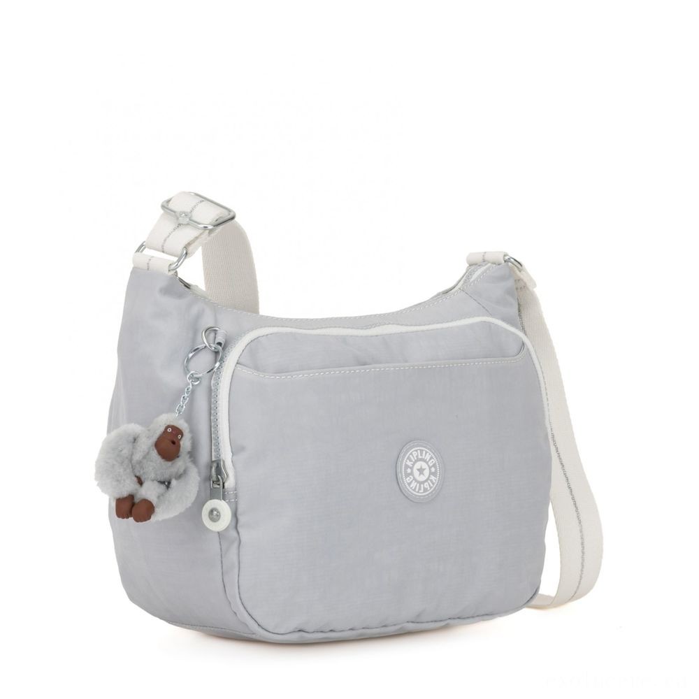 Kipling CAI Purse along with Extendable Strap Active Grey Bl.
