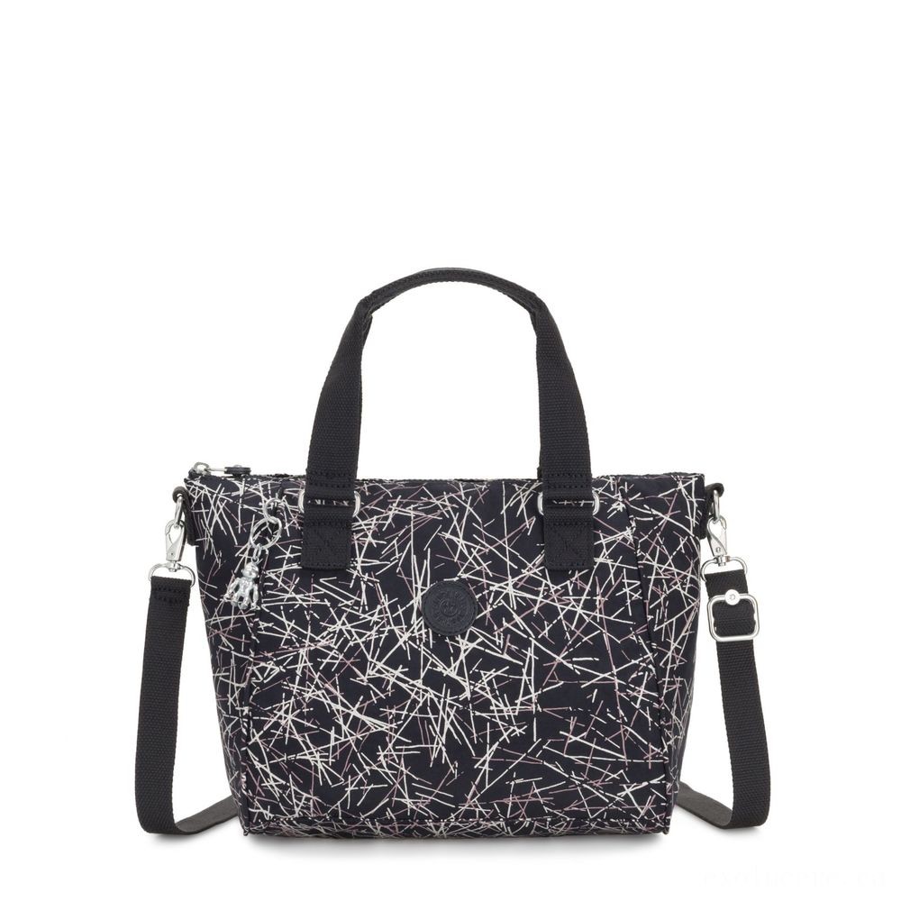 E-commerce Sale - Kipling AMIEL Channel Bag Navy Stick Imprint. - Extravaganza:£41