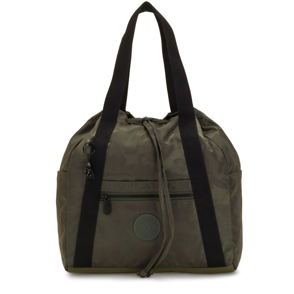 Kipling Craft BAG S Small Knapsack (drawstring) Silk Camouflage.