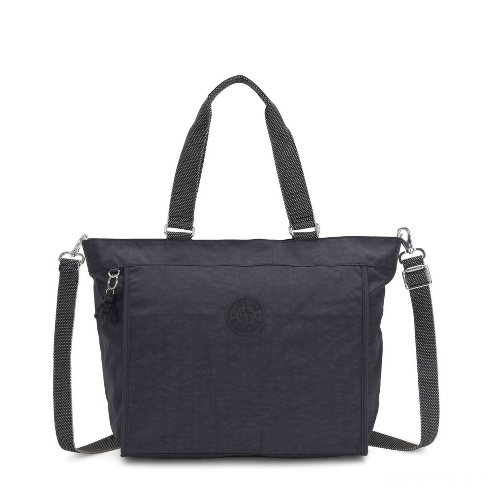 Kipling Brand-new CONSUMER L Sizable Handbag Along With Detachable Shoulder Band Night Grey.