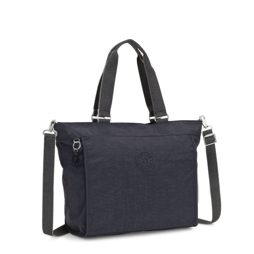 Kipling Brand New CONSUMER L Large Handbag Along With Removable Shoulder Band Night Grey.