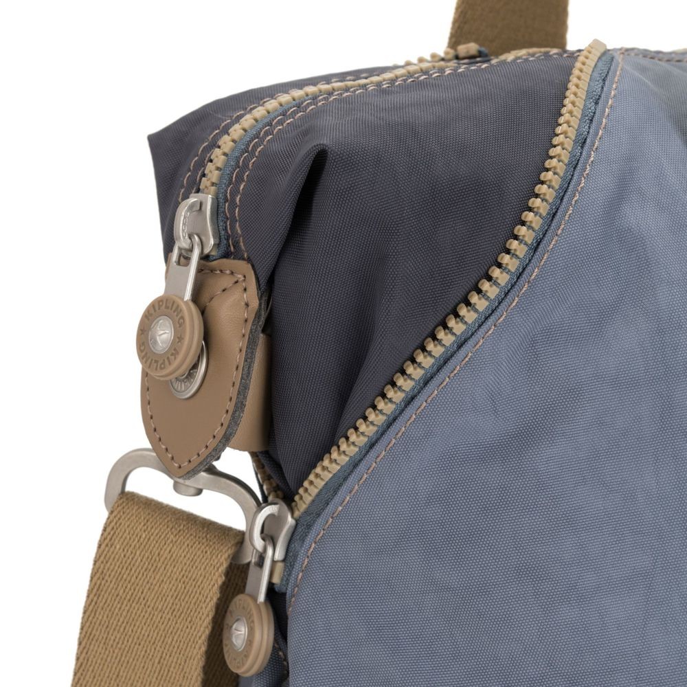 Cyber Monday Week Sale - Kipling Craft Handbag Stone Blue Block. - Value-Packed Variety Show:£45[jcbag5681ba]