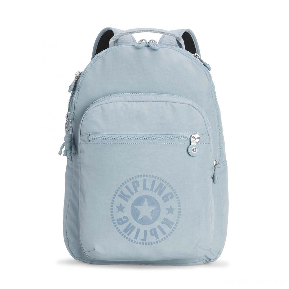 Kipling CLAS SEOUL Water Repellent Backpack with Laptop Computer Chamber Mellow Blue C.