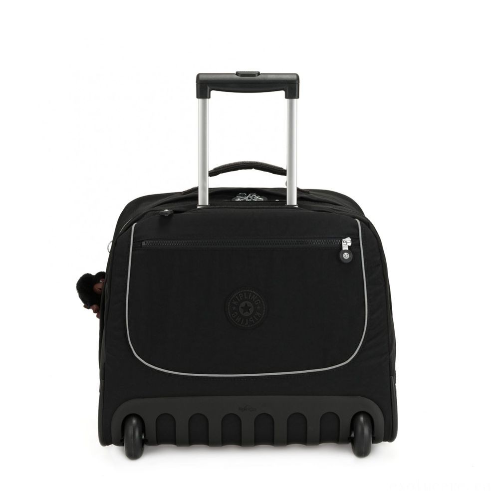 Kipling CLAS DALLIN Sizable Schoolbag with Laptop Defense Real Black.