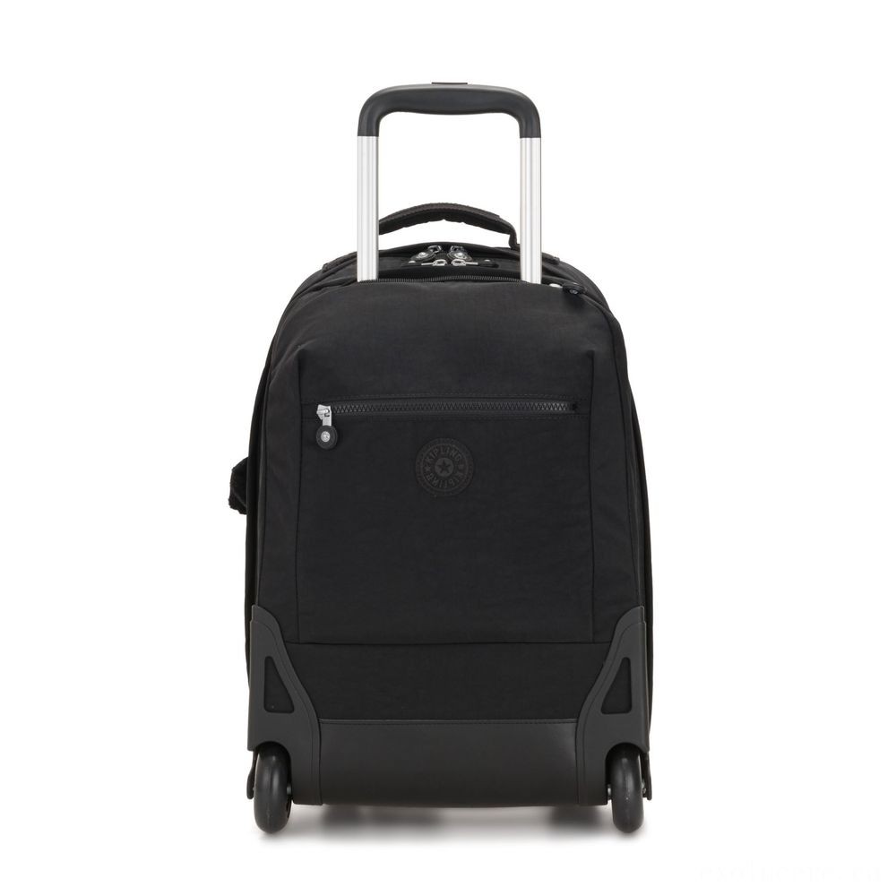 Warehouse Sale - Kipling SOOBIN illumination Big wheeled bag with laptop defense Correct Black. - Mother's Day Mixer:£79[cobag5695li]