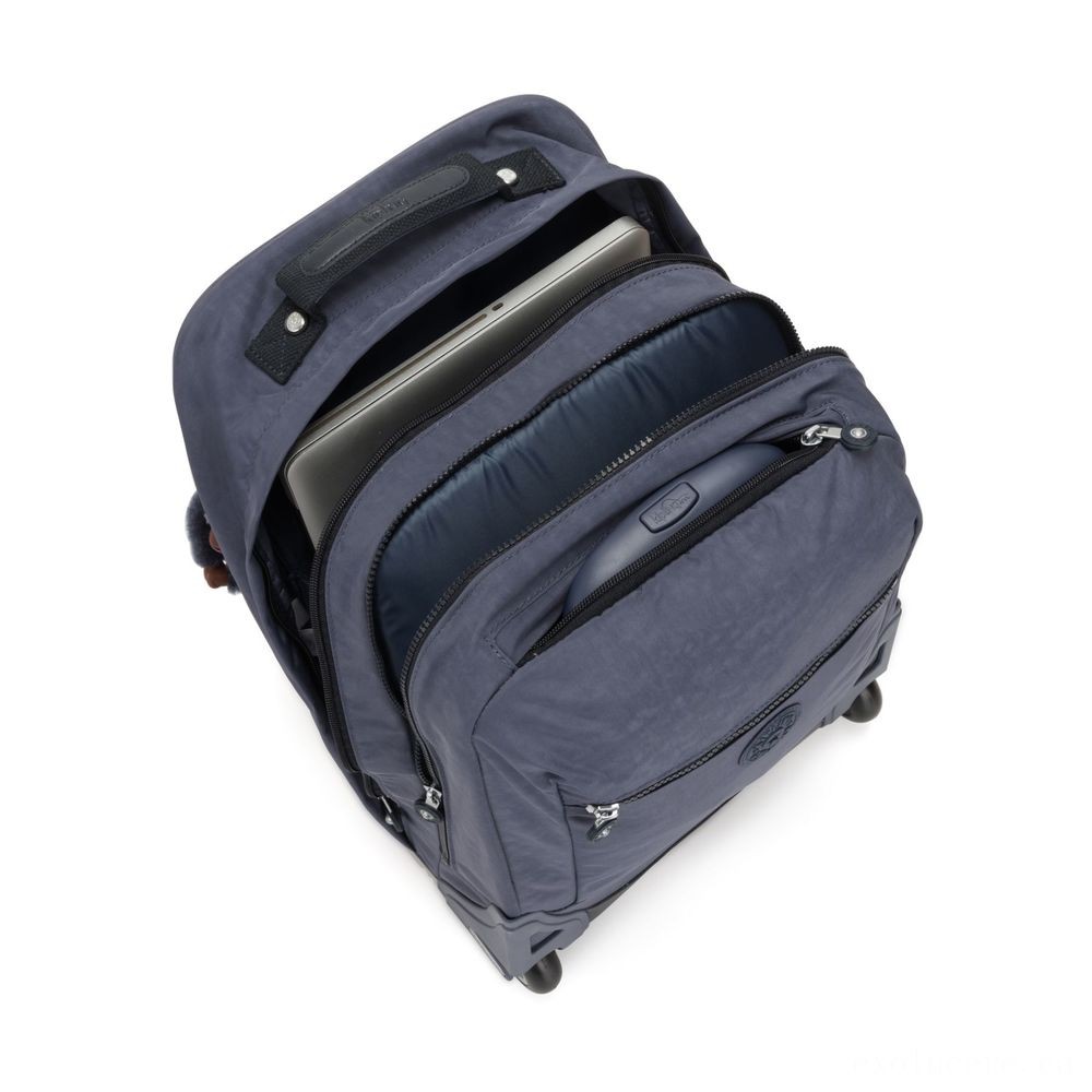 Kipling SOOBIN lighting Sizable rolled backpack with laptop security Real Jeans.