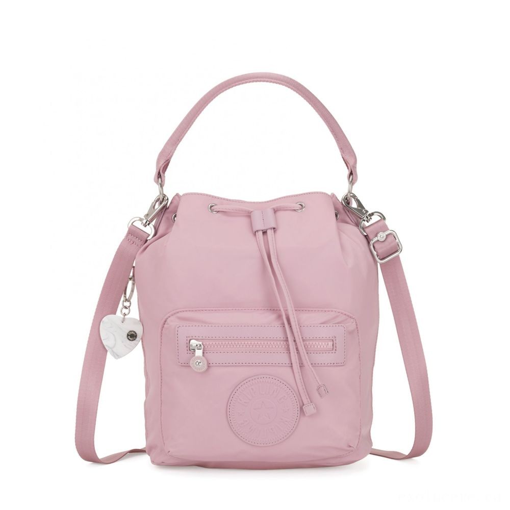 Kipling VIOLET Channel Backpack modifiable to shoulderbag Discolored Pink