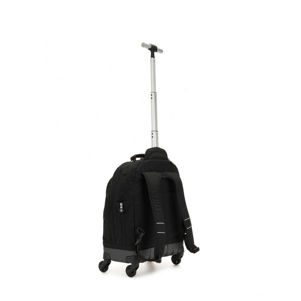 Fire Sale - Kipling ECHO Wheeled University Bag Correct Black. - Savings:£85[hobag5713ua]