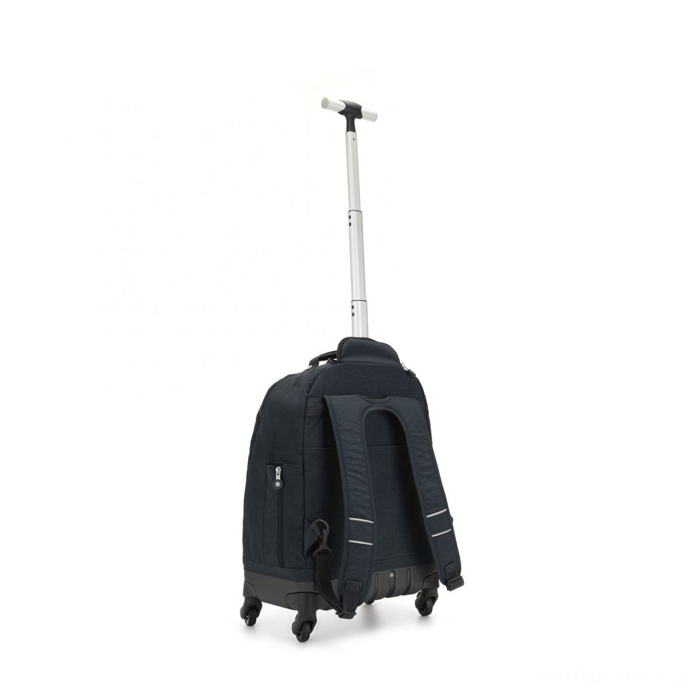 Price Match Guarantee - Kipling Mirror Wheeled College Bag Real Navy. - President's Day Price Drop Party:£85
