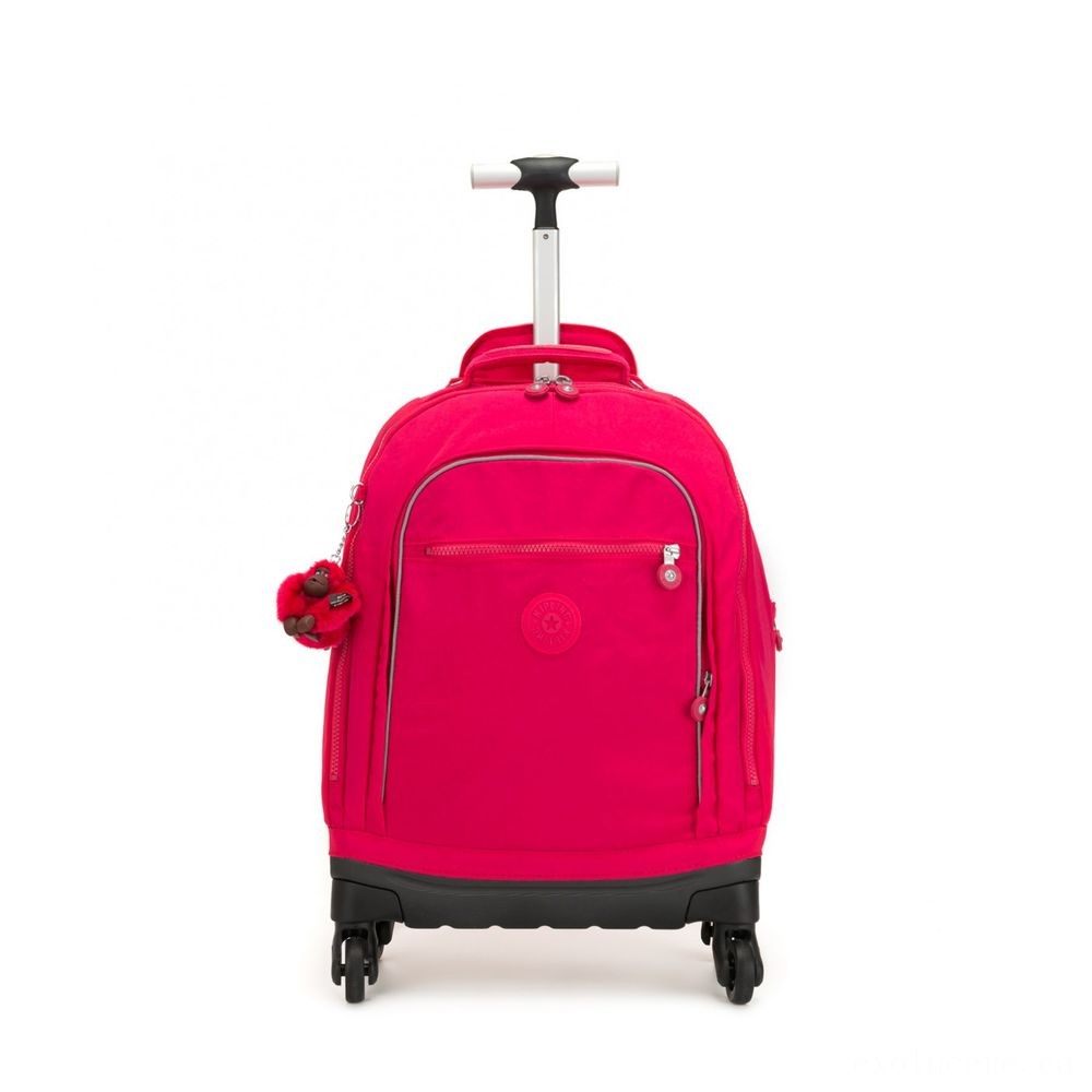 Kipling ECHO Wheeled School Bag Real Pink.