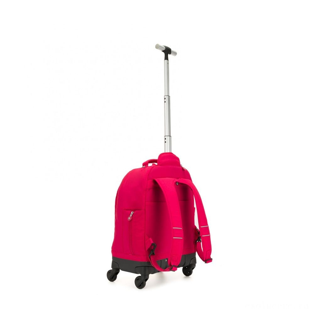 Kipling ECHO Wheeled School Bag Real Pink.
