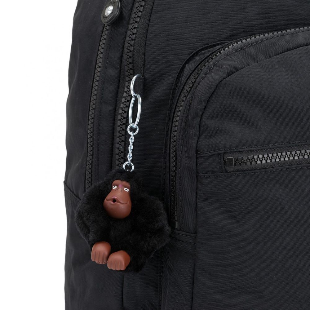 Kipling CLAS SEOUL Huge backpack along with Laptop pc Security Correct Black.