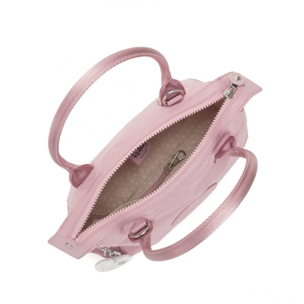 Kipling LERIA Small Shoulderbag with completely removable as well as changeable shoulderstrap Discolored Pink.