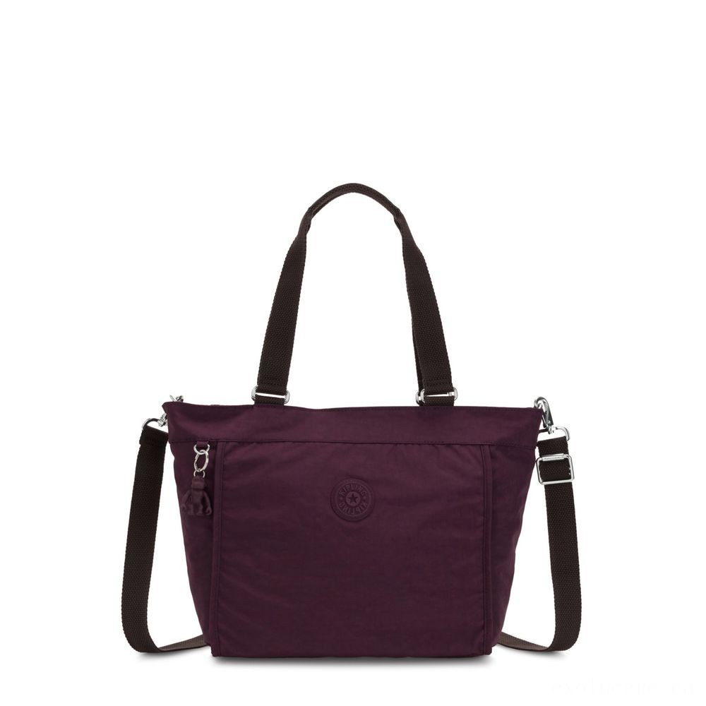 Kipling Brand New CONSUMER S Small Purse Along With Easily Removable Shoulder Strap Dark Plum.