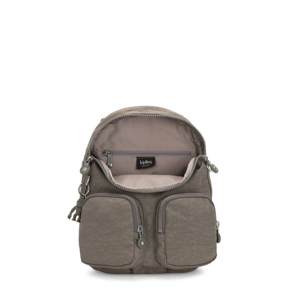 Kipling FIREFLY UP Small Backpack Covertible To Elbow Bag Seagrass.