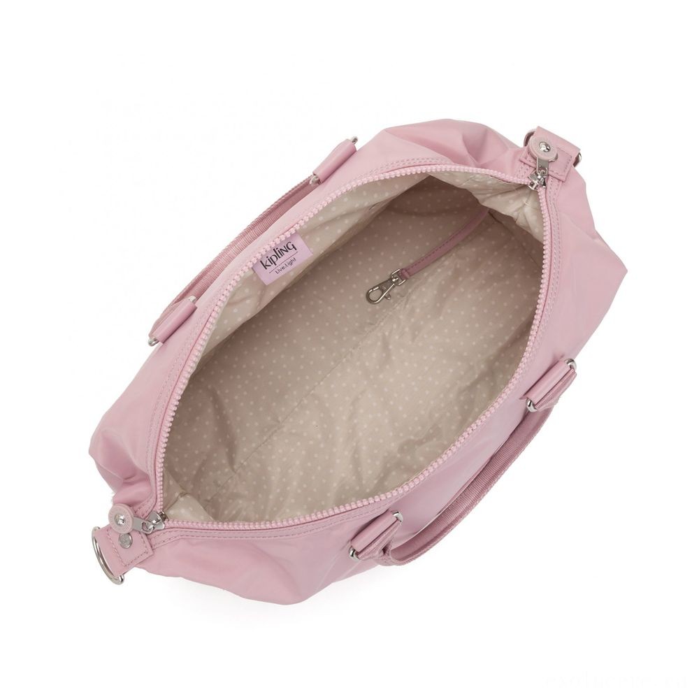 Halloween Sale - Kipling TIRAM Medium Shoulderbag with tablet defense Faded Pink - Frenzy Fest:£54