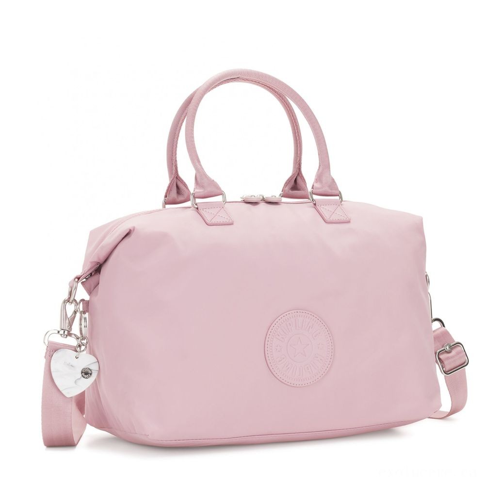 Click and Collect Sale - Kipling TIRAM Medium Shoulderbag along with tablet computer protection Discolored Pink - Surprise Savings Saturday:£54[labag5751ma]