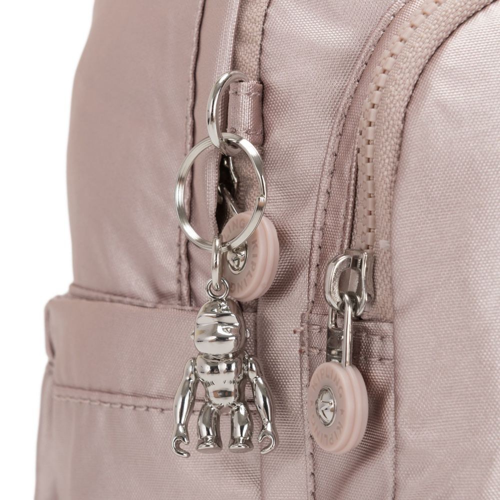 Kipling DELIA MINI Small Knapsack along with Face Pocket and Leading Manage Metallic Flower.