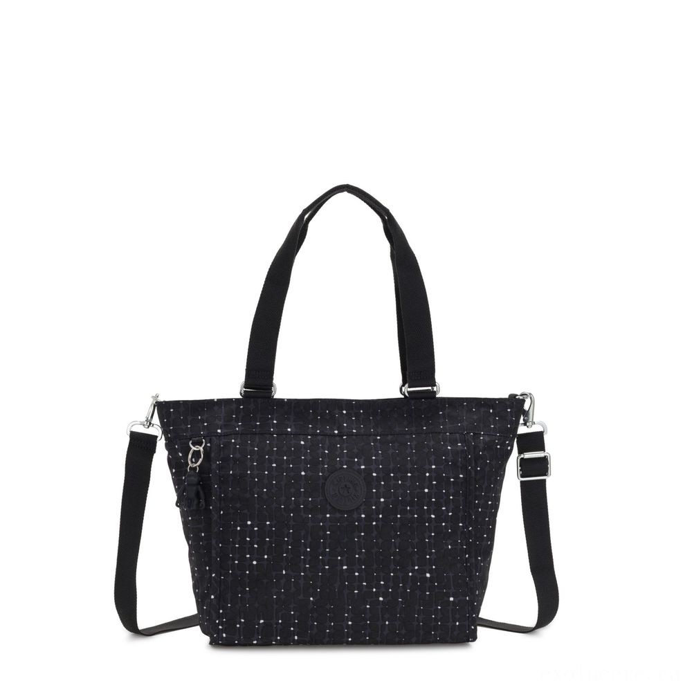 Kipling Brand New BUYER S Small Handbag With Completely Removable Shoulder Strap Tile Print.