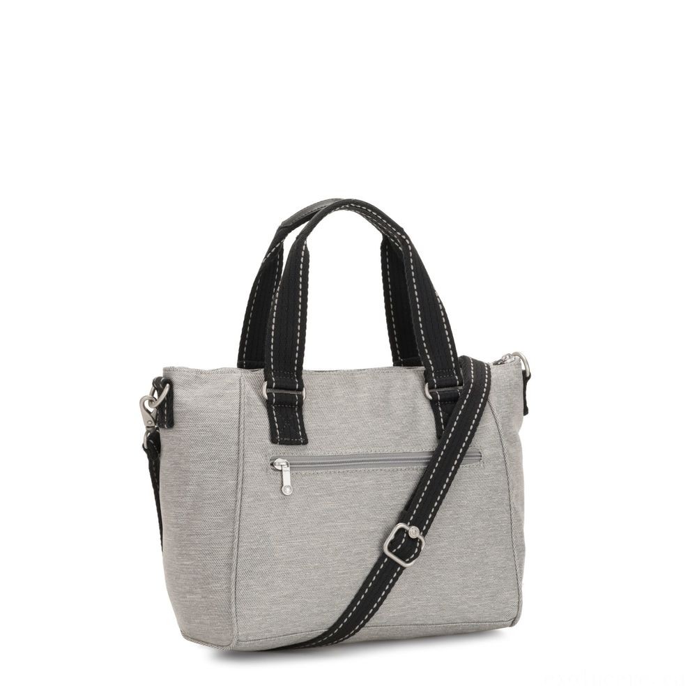 Kipling AMIEL Medium Ladies Handbag Chalk Grey.