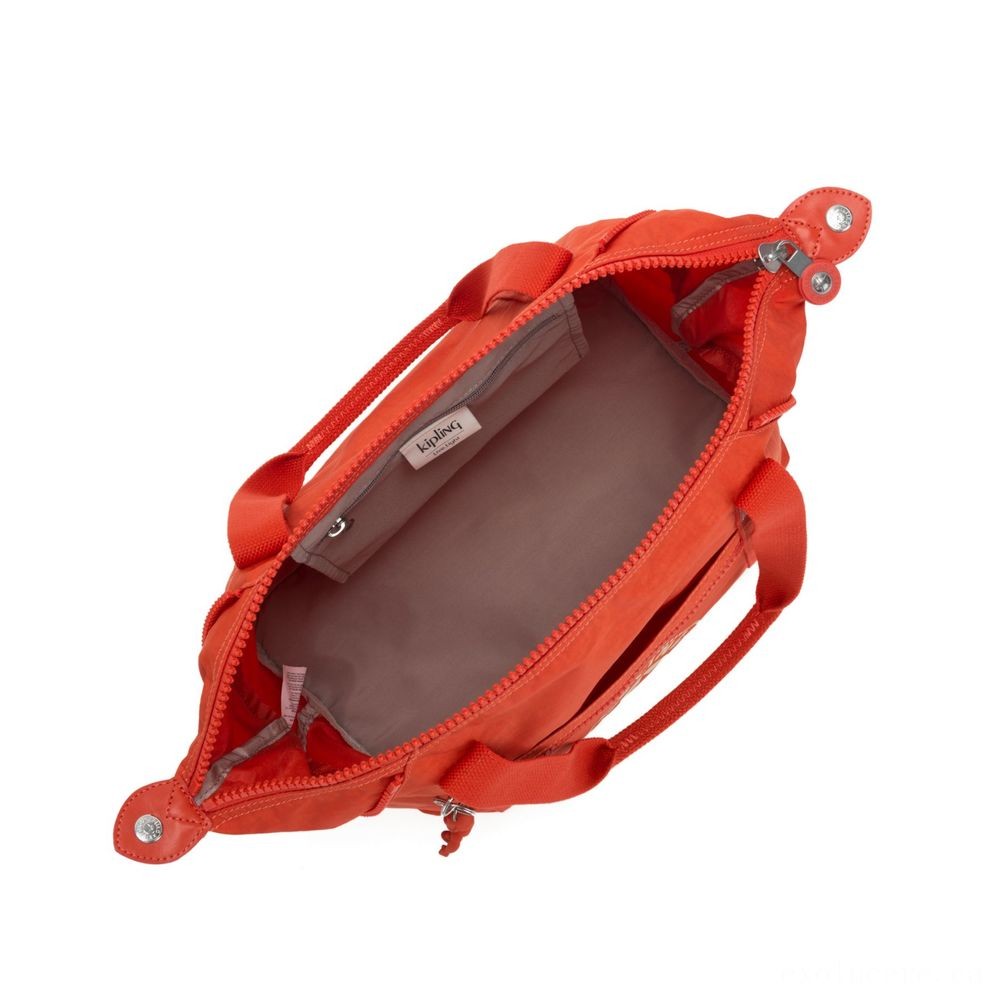 Warehouse Sale - Kipling Craft NC Lightweight Shoulder Bag Funky Orange Nc. - Spectacular Savings Shindig:£33[jcbag5775ba]