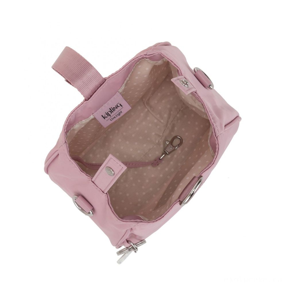 May Flowers Sale - Kipling IMMIN Small Shoulder Bag Faded Pink. - Boxing Day Blowout:£35