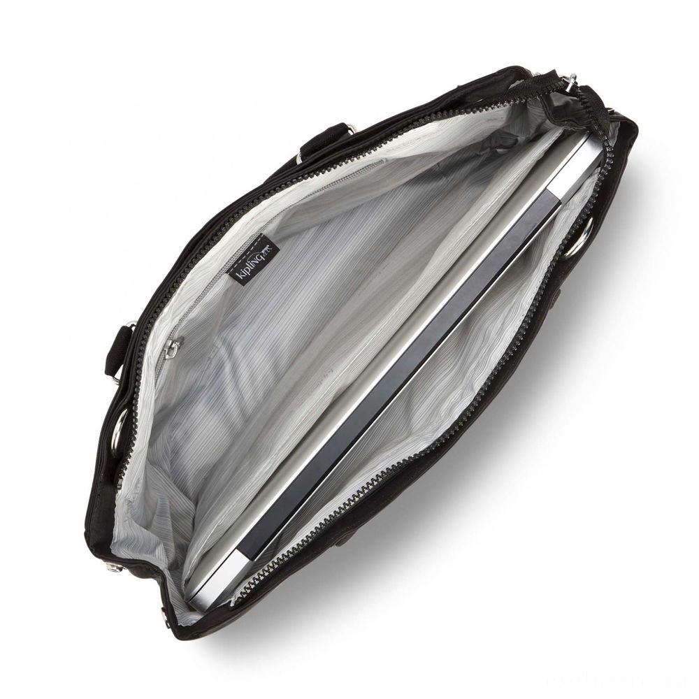 Kipling ARTEGO ESSENTIAL Handbag along with Laptop Protection Dazz Black.